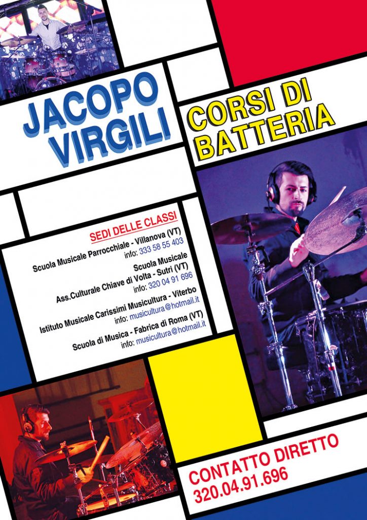 Insegnante Batteria Jacopo Virgili
